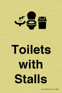 Toilets: Stalls and Wash Basin with Sanitary Bin